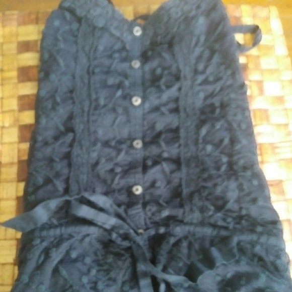 Hollister Navy Blue Blouse - Picture 3 of 5